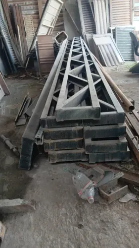 Tesouras pra estrutura metálica (10 peças com 6m de comprimento) 60m totais