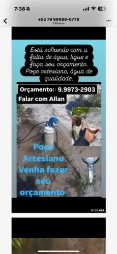 Poço artesiano,venha fazer o seu 