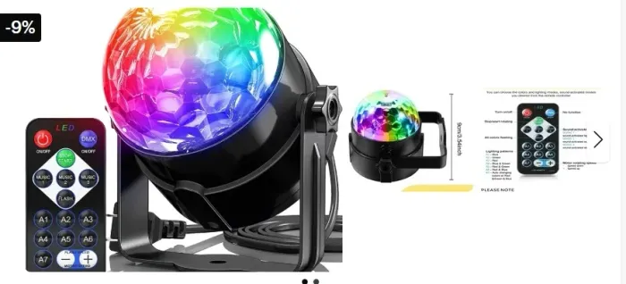 Bola Globo Com Controle com 7 Cores