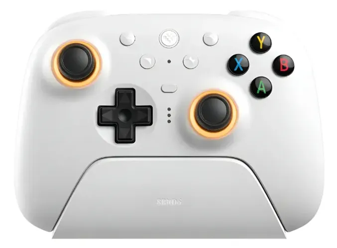 Controle Sem Fio 8Bitdo Ultimate 2 Gatilhos Hall TMR Pro Branco - Novo na caixa! - PC e An