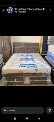 Cama box casal molas
