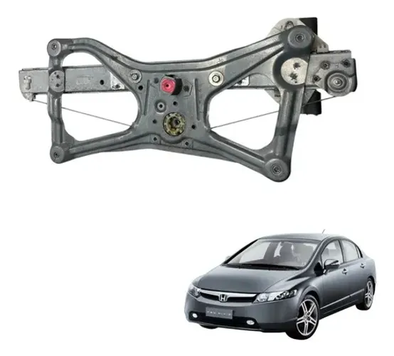 Máquina Vidro Sem Motor Diant Esquerdo New Civic 2007 2011