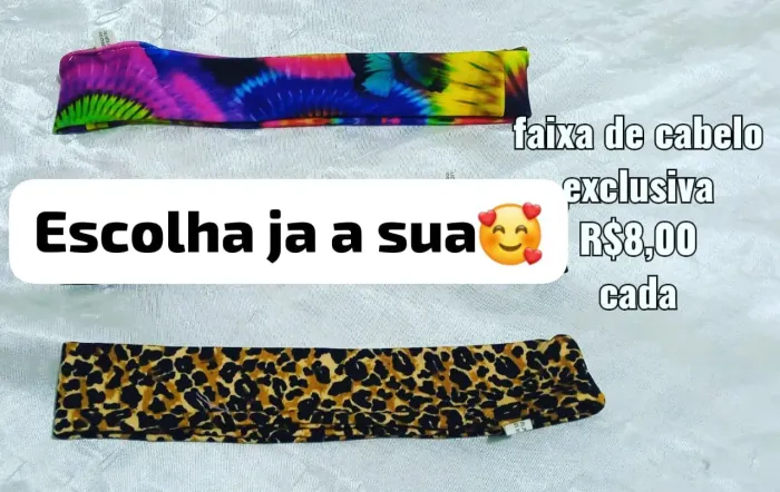 Faixas de cabelo exclusivas - Escolha a sua!