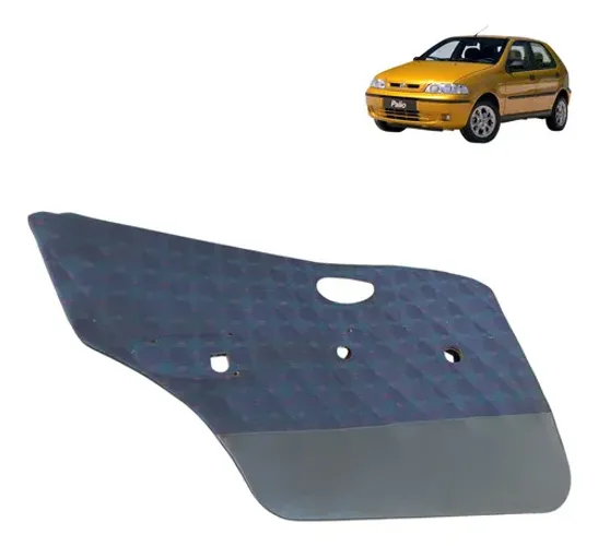 Forro Porta Traseiro Lado Esquerdo Fiat Palio 2001 2005 4 Cinza
