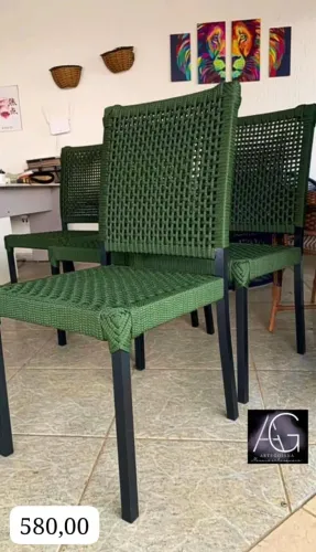 Cadeiras na corda náutica todas as cores ?