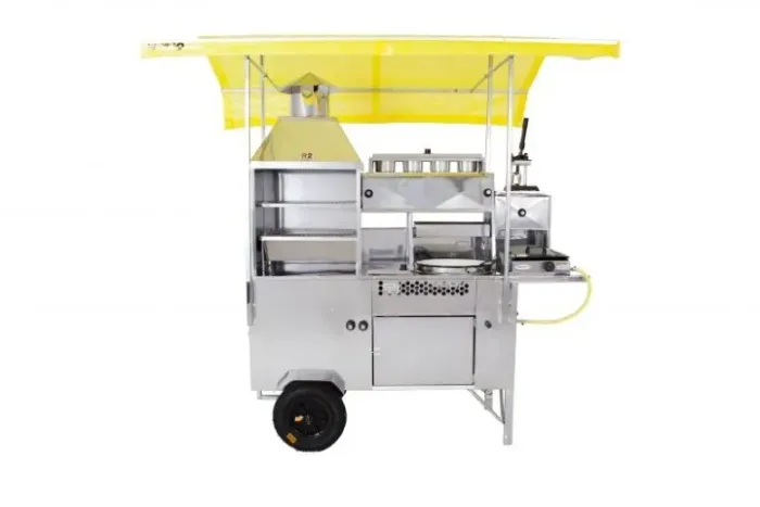 Carrinho 5 em 1 * Hot Dog, Pastel, Batata, Lanche e Churrasco Inox