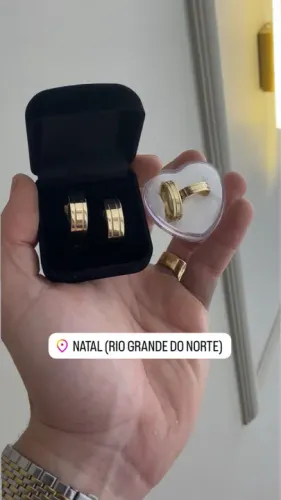 Par Alianças Moeda Antiga 4mm 8mm Pronta Entrega