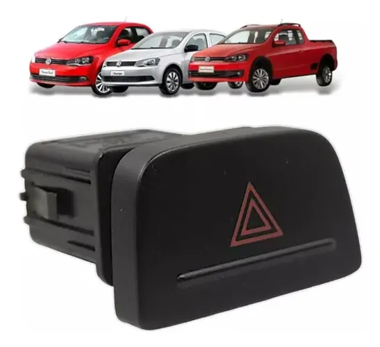 Botão Pisca Alerta Gol Voyage Saveiro G6 G7 2013 A 2018 Preto