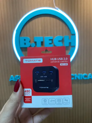 HUB USB e leitor de cartão de memória 