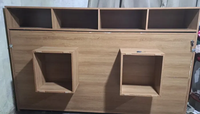 Cama de solteiro dobrável/retrátil + colchão