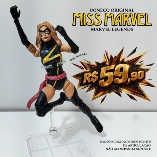 BONECO MARVEL LEGENDS MISS MARVEL ORIGINAL