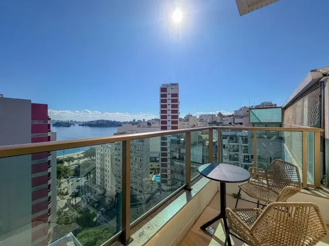 COBERTURA COM VISTA PARA O MAR EM ICARAÍ | MOBILIADA | LAZER COMPLETO