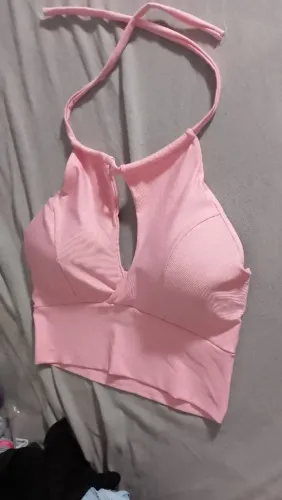 Cropped Rosa Claro com bojo