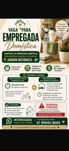 Precisa de empregada doméstica 