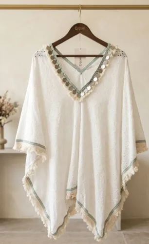 Blusa Poncho indiana 