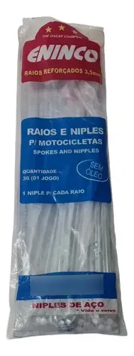 Kit Raios E Niples Xl 250 Dianteiro Eninco Zincado