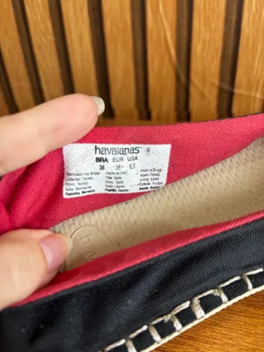 Sapatilha havaianas tamanho 36