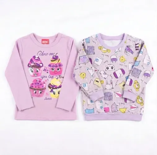 Kit 2 Blusas BeneTex Kids tamanho 2 anos (desapego)