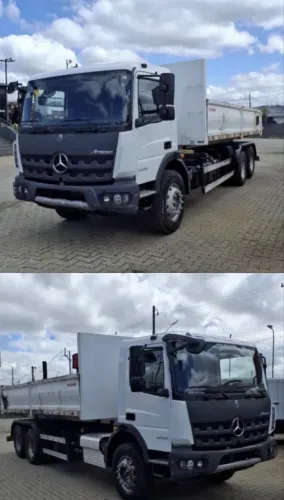 MB Atego 2433 ano 2025, 6x2, com caçamba de 10 ? e câmbio automático, em SP