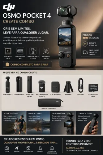 DJI Osmo pocket 4 create combo - lacrada 