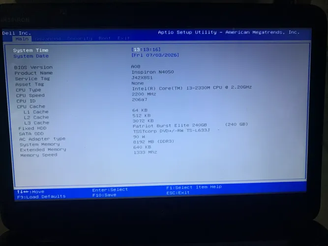 Dell Inspiron N4050.
