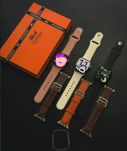 Relógio digital W11 mini pro com 2 pulseiras