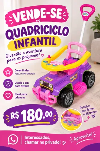 Quadriciclo infantil