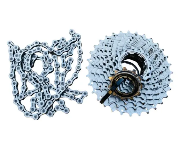 Kit Cassete Shimano Hg500 11-32t Corrente Kmc X10 - 10S Usado Ref.: HG500