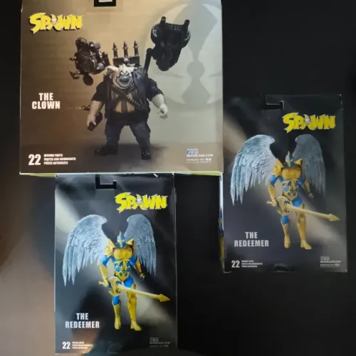Lote Spawn McFarlane: The Clown + The Redeemer (2x) Figuras Novas na Caixa