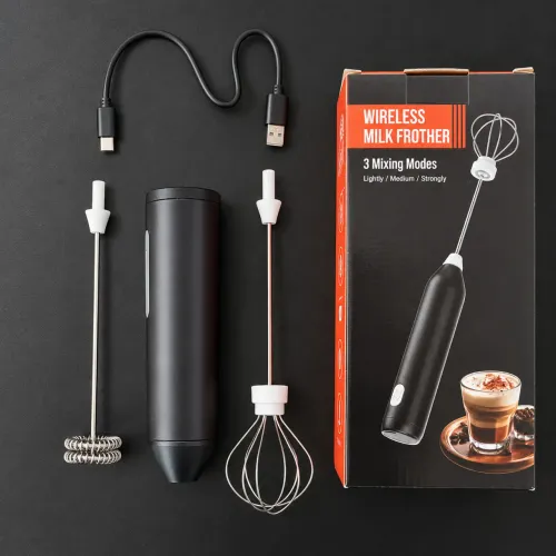 Mini Mixer Misturador De Bebidas Elétrico 2 em 1
