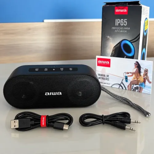 Caixa de Som Aiwa SP01 20W Bluetooth ? Nova, Caixa Aberta