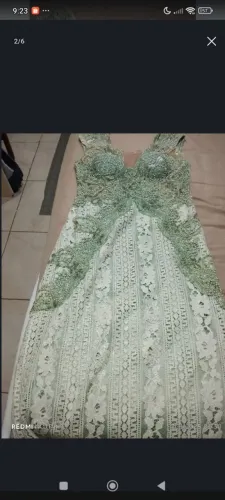 Vestido de festa luxo Plus Size