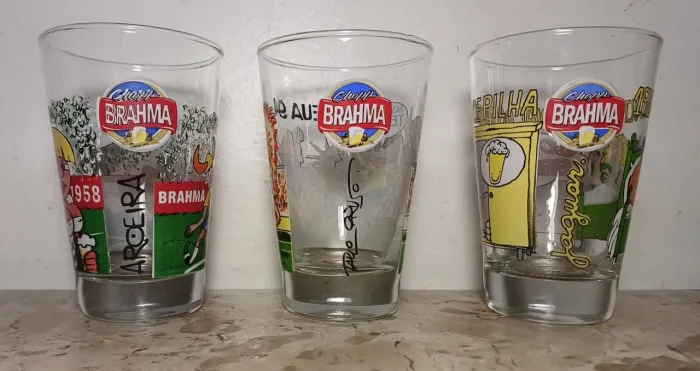 Lote 3 Calderetas Brahma Chopp - Copa do Mundo 1958 - 1962 - 1994 