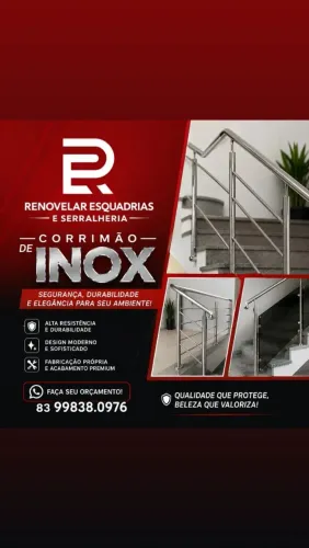 Corrimão inox