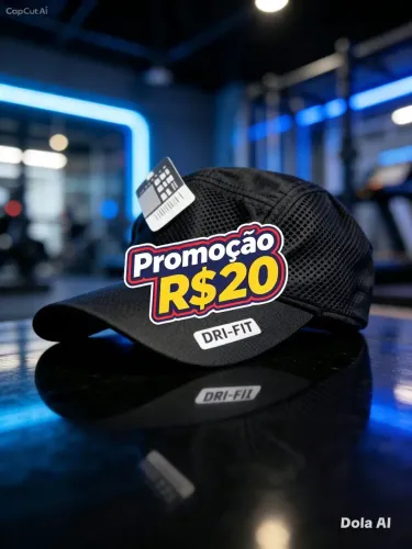 Bone para academia dry fit
