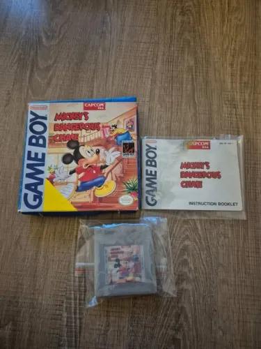 Fita Mickey's Dangerous Chase de Gameboy + Caixa e Manual Originais