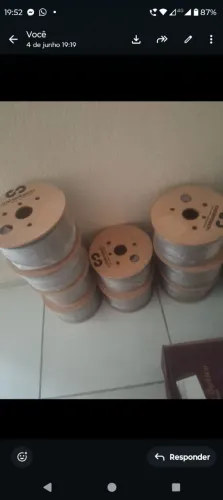 Cabo fibra bobina de 500 MTS 