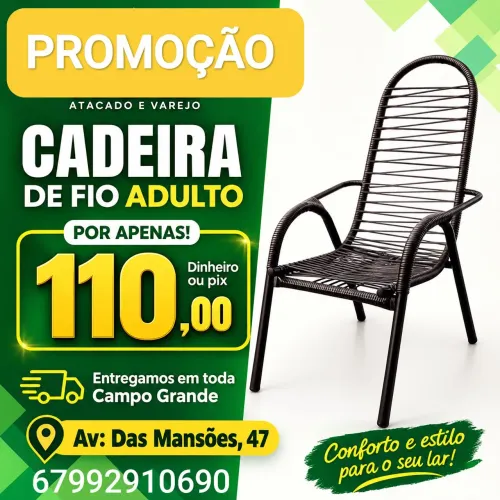 Cadeira de fio adulto
