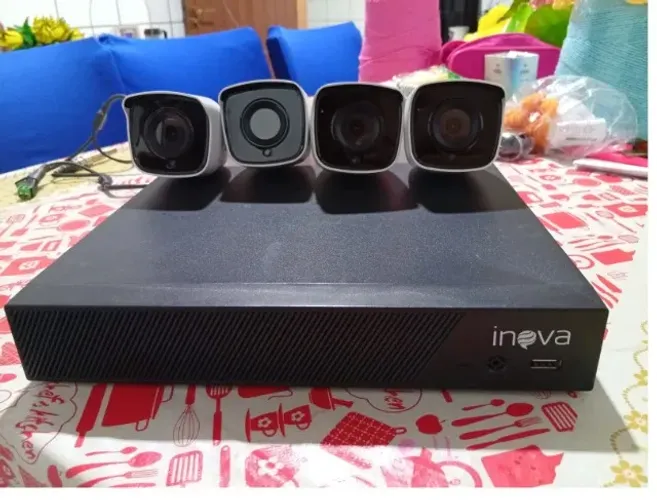 DVR 4 CÂMERAS 3TB WD PURPLE