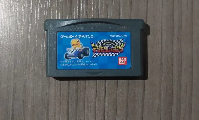 cartucho para o  Game Boy Advance japonês Digimon racing