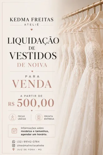 Vestido de Noiva Liquidação