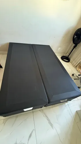 Cama box baú bipartida casal padrão