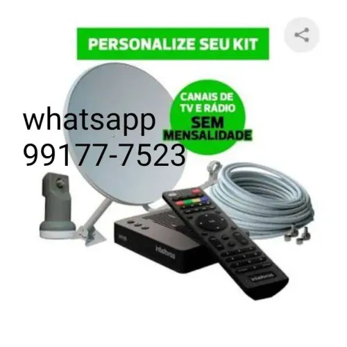 Antena Parabólica completa instalação gratis