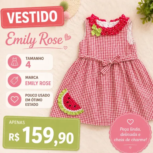 ? VESTIDO EMILY ROSE ORIGINAL | R$ 159