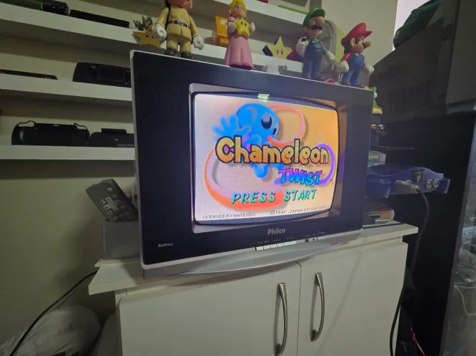 Jogo Chameleon TWIST N64, Nintendo 64, Original, Label Original com Caixa