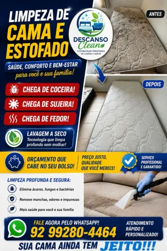  higienização e limpeza de cama