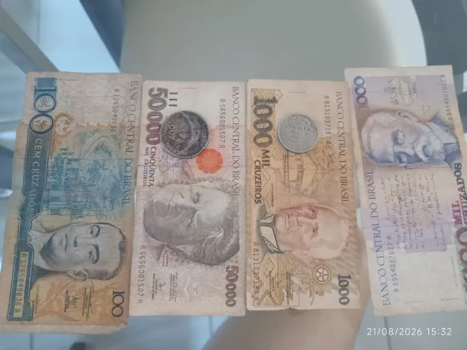 Notas Antigas e Raras - Coleção Numismática