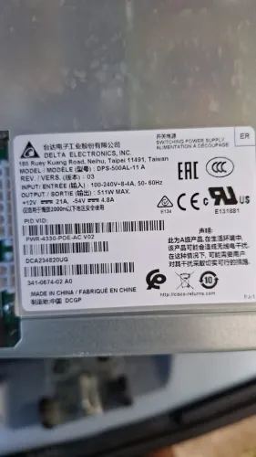 Fonte de alimentação Delta Electronics