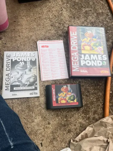 Vendo jogo de maga drive james pond3 novo com manual
