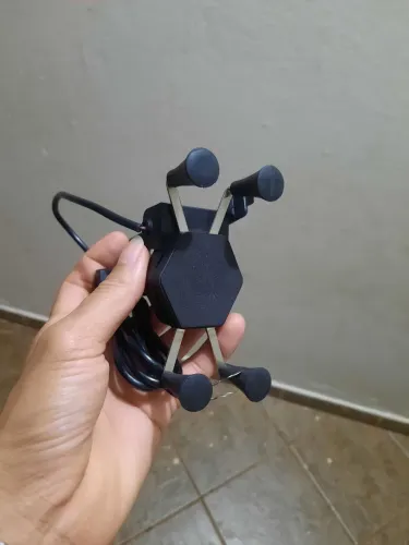 Suporte para cel USB para moto